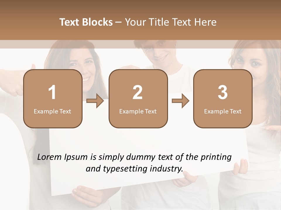 Copy Space Information Demonstration PowerPoint Template