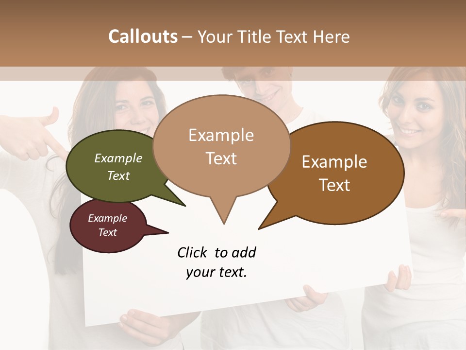Copy Space Information Demonstration PowerPoint Template