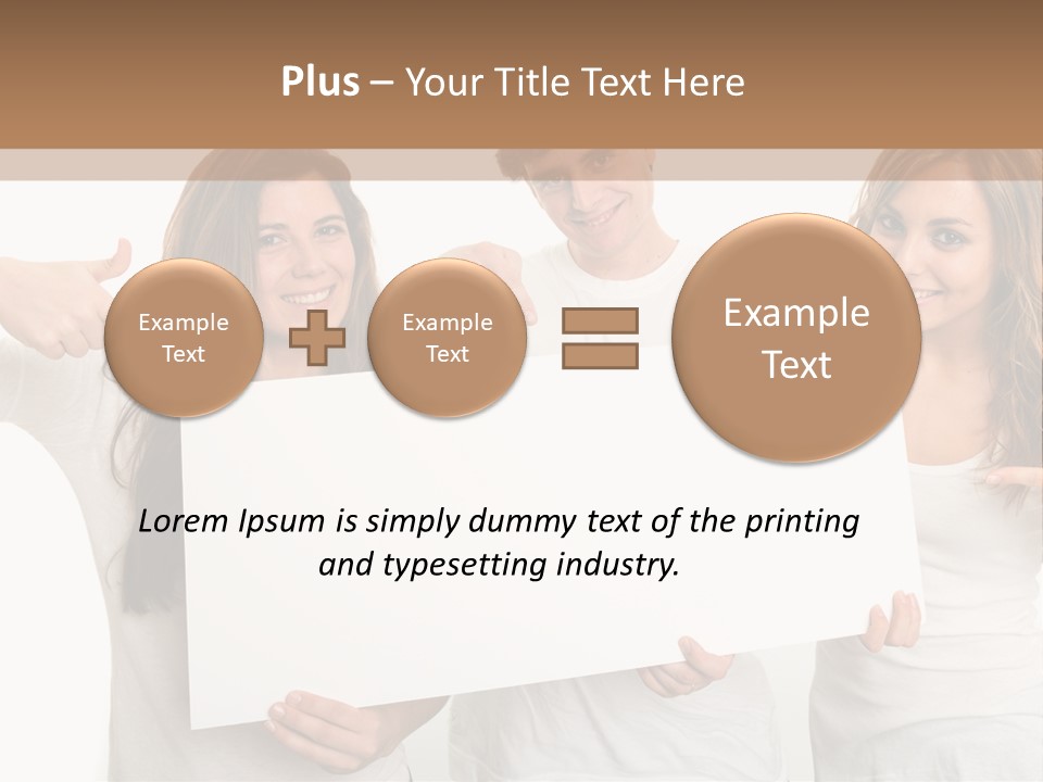 Copy Space Information Demonstration PowerPoint Template
