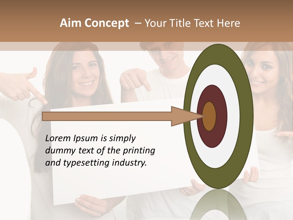 Copy Space Information Demonstration PowerPoint Template