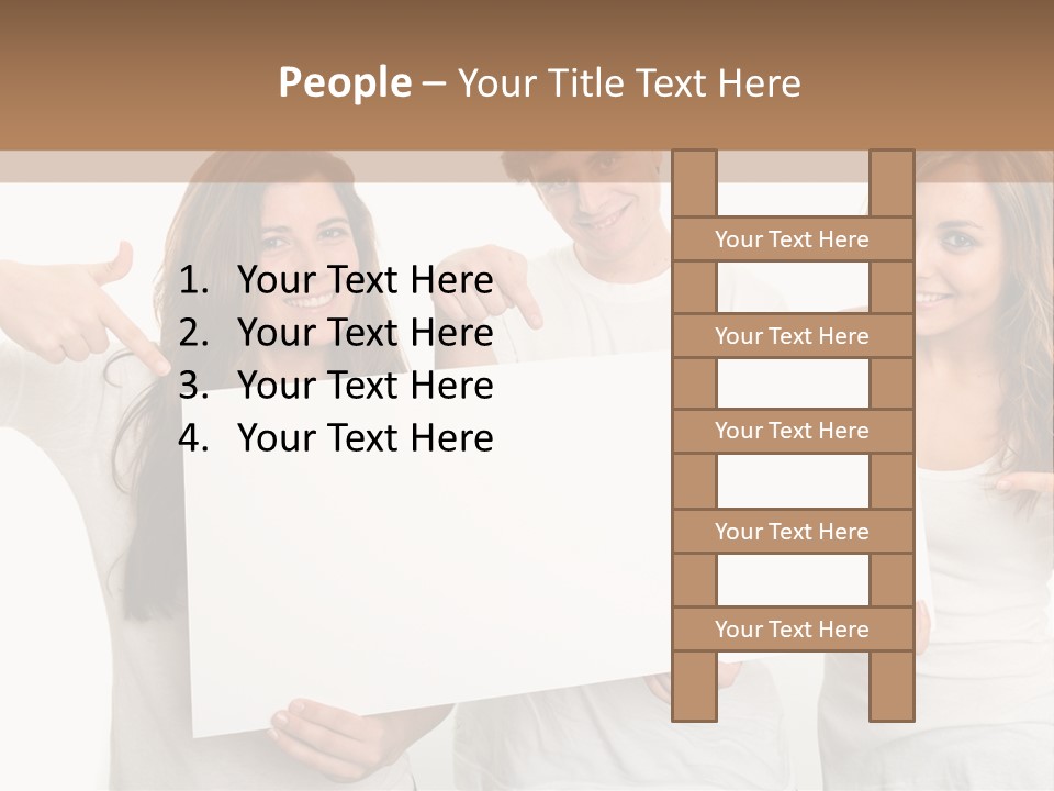 Copy Space Information Demonstration PowerPoint Template