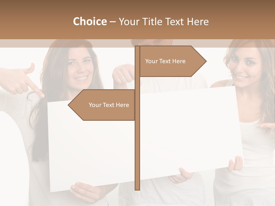 Copy Space Information Demonstration PowerPoint Template