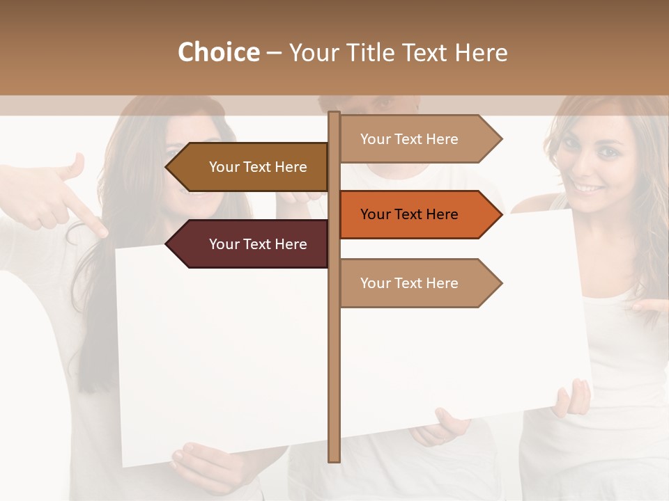 Copy Space Information Demonstration PowerPoint Template