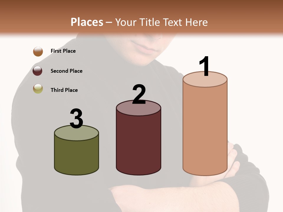 Portrait Emotion Determined PowerPoint Template