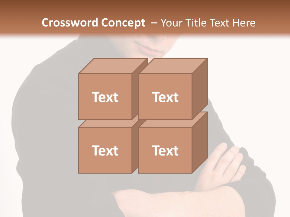 Portrait Emotion Determined PowerPoint Template