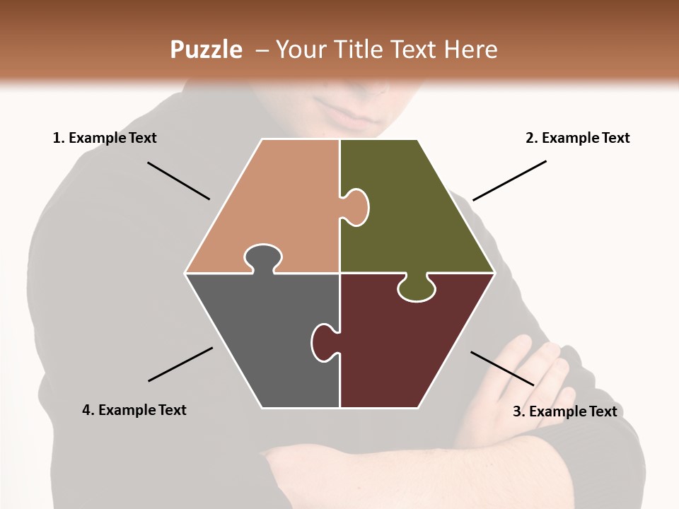 Portrait Emotion Determined PowerPoint Template