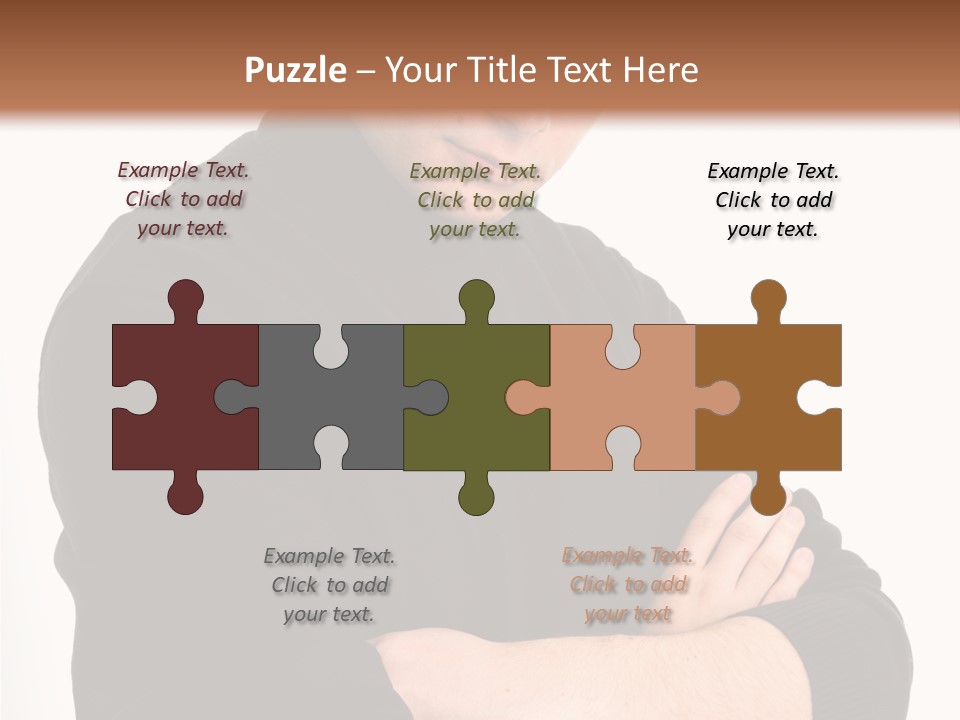 Portrait Emotion Determined PowerPoint Template
