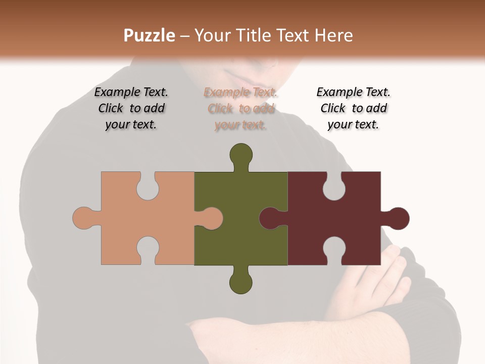 Portrait Emotion Determined PowerPoint Template