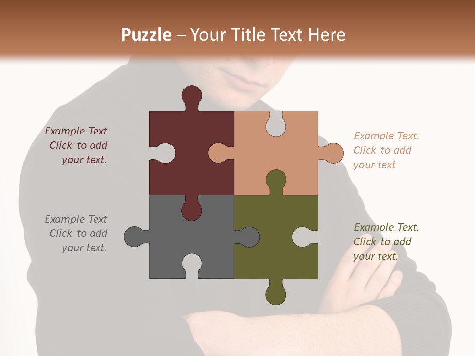 Portrait Emotion Determined PowerPoint Template