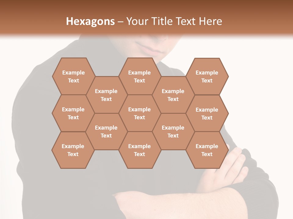 Portrait Emotion Determined PowerPoint Template