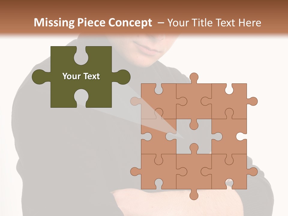 Portrait Emotion Determined PowerPoint Template