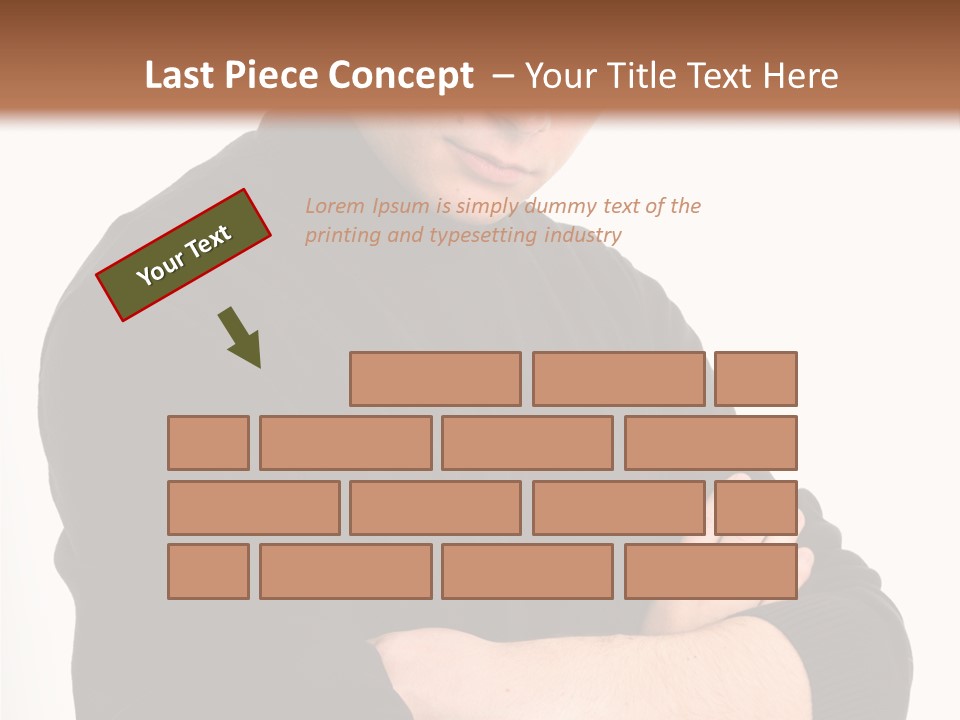 Portrait Emotion Determined PowerPoint Template