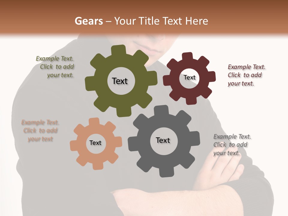 Portrait Emotion Determined PowerPoint Template