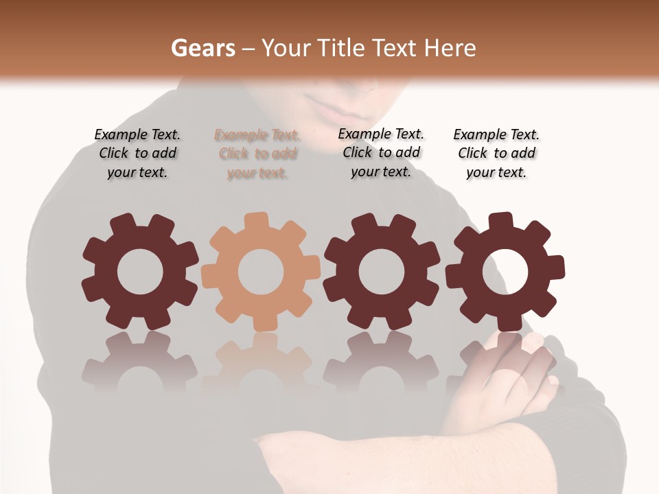 Portrait Emotion Determined PowerPoint Template