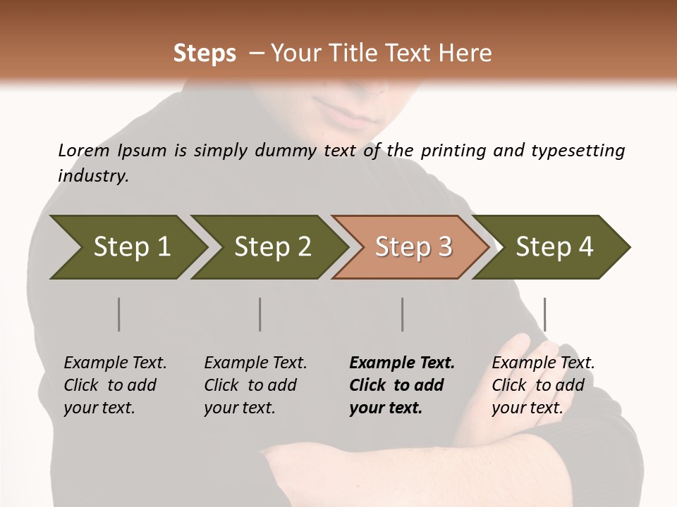 Portrait Emotion Determined PowerPoint Template