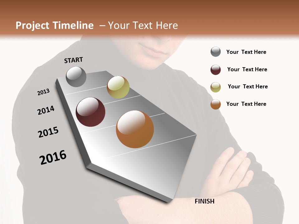 Portrait Emotion Determined PowerPoint Template