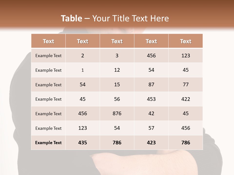 Portrait Emotion Determined PowerPoint Template