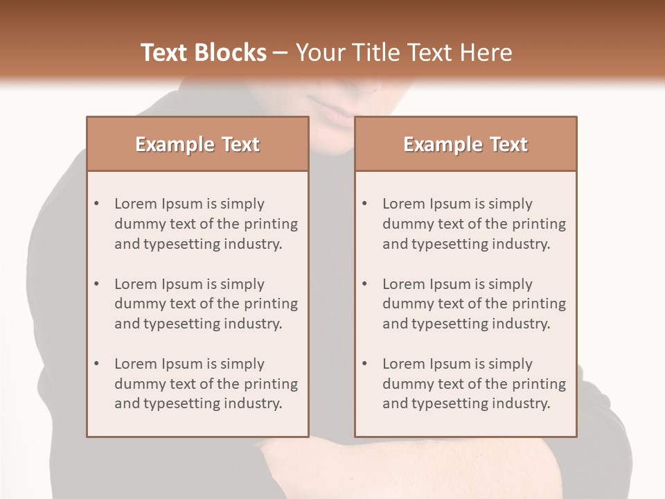 Portrait Emotion Determined PowerPoint Template
