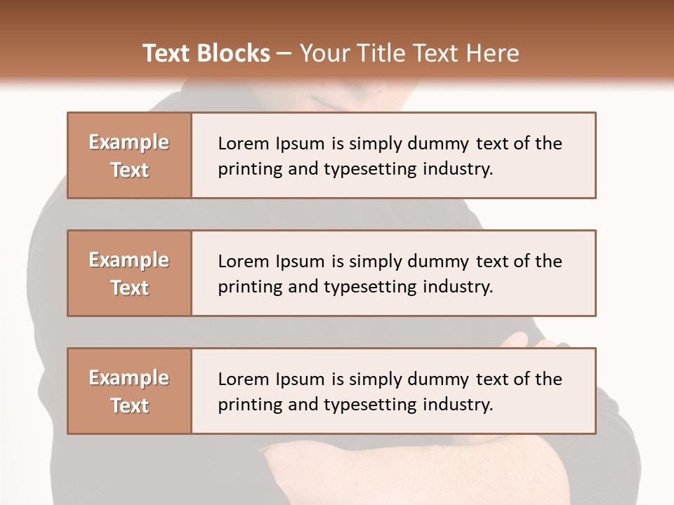 Portrait Emotion Determined PowerPoint Template