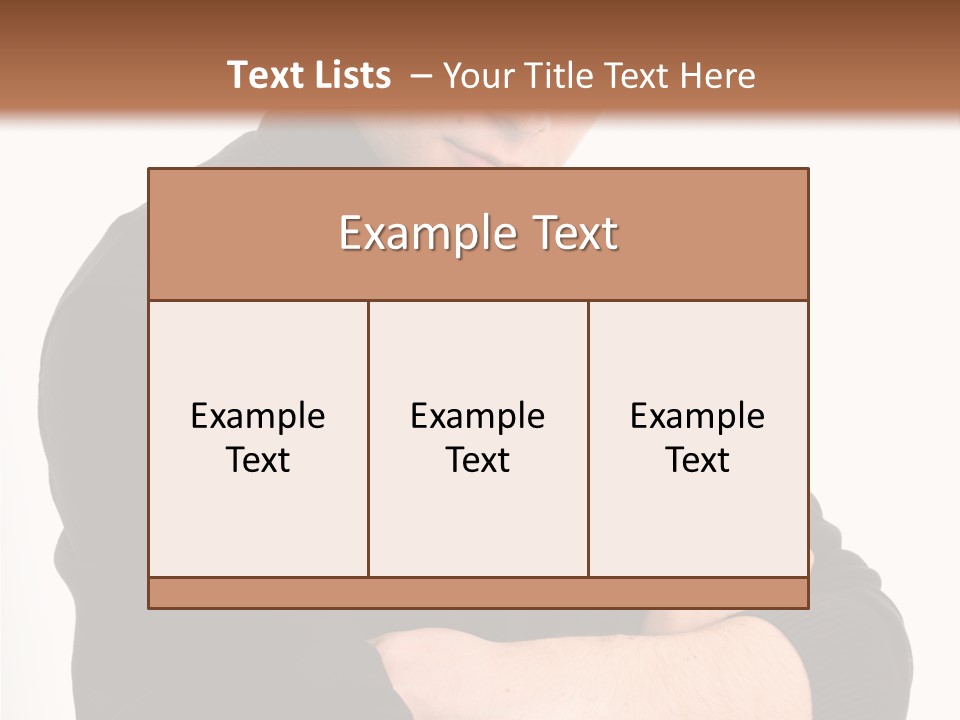 Portrait Emotion Determined PowerPoint Template