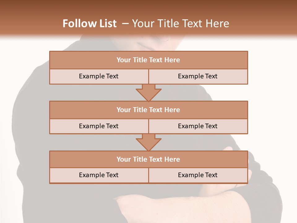 Portrait Emotion Determined PowerPoint Template