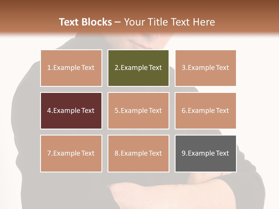 Portrait Emotion Determined PowerPoint Template