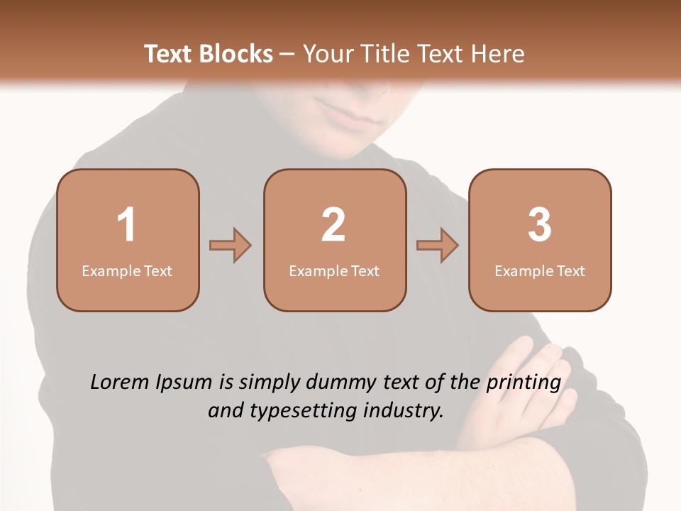 Portrait Emotion Determined PowerPoint Template