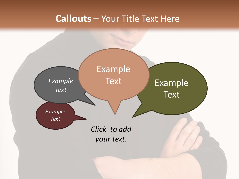 Portrait Emotion Determined PowerPoint Template