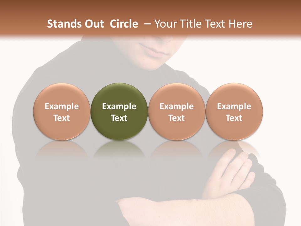 Portrait Emotion Determined PowerPoint Template