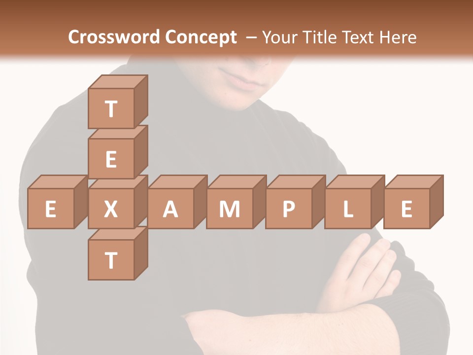 Portrait Emotion Determined PowerPoint Template