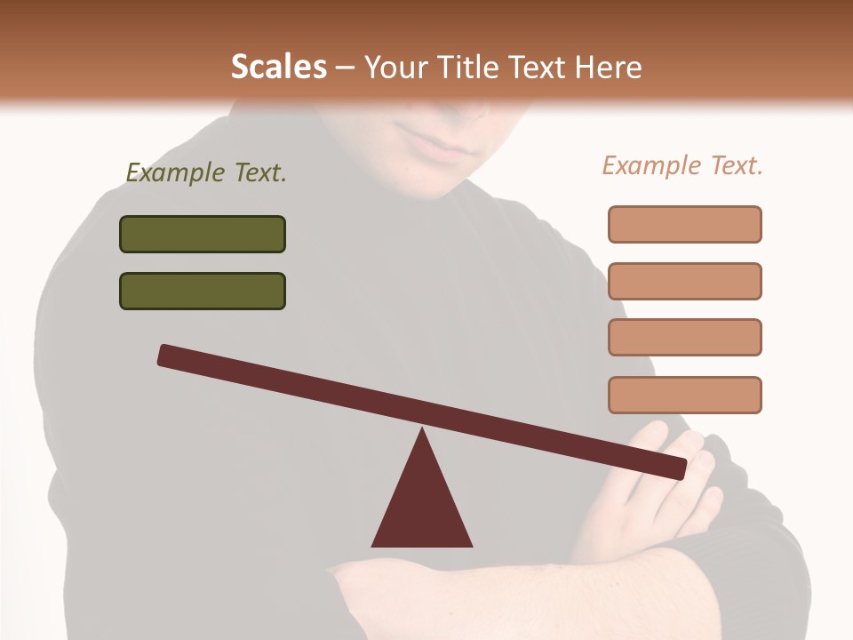 Portrait Emotion Determined PowerPoint Template