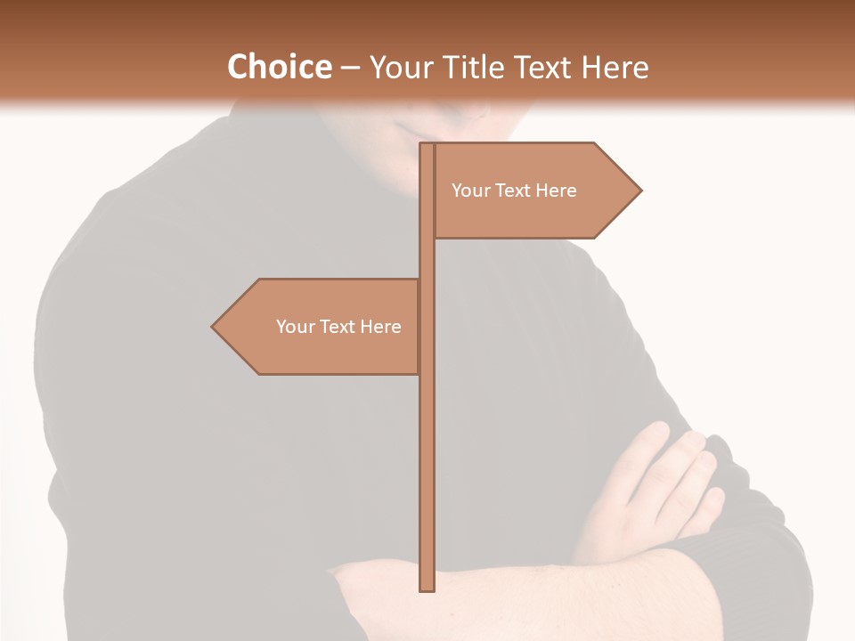 Portrait Emotion Determined PowerPoint Template