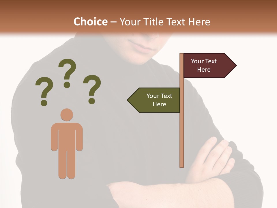 Portrait Emotion Determined PowerPoint Template