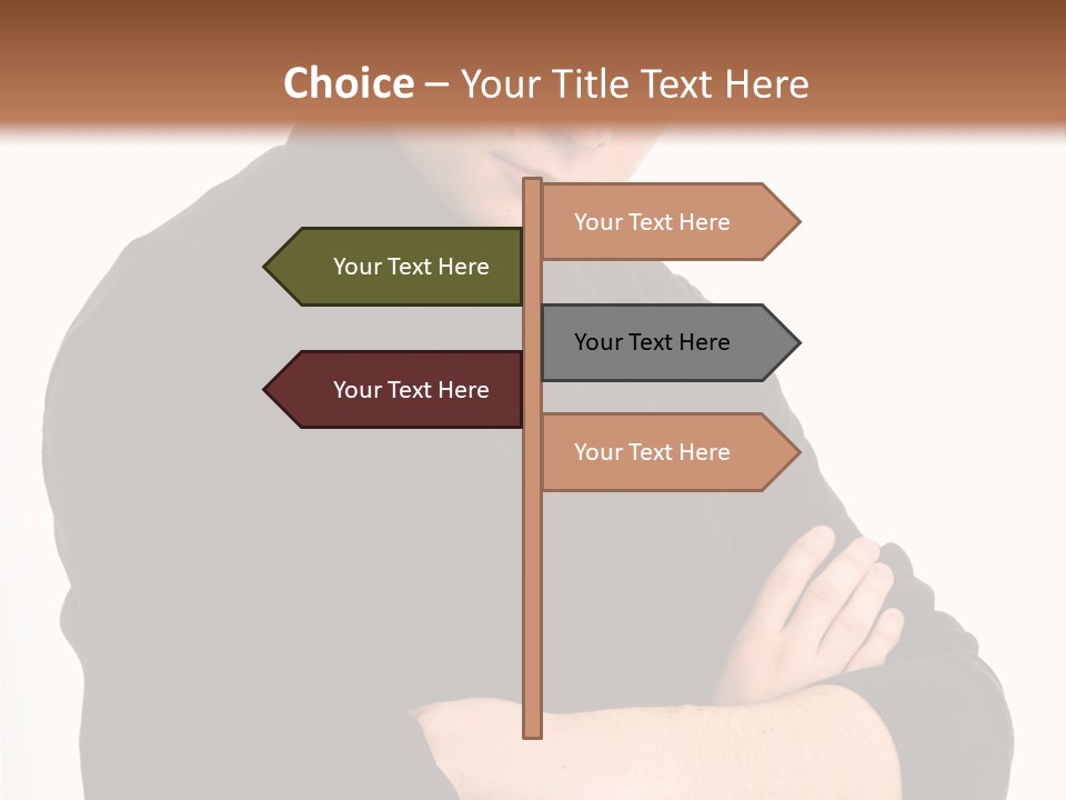 Portrait Emotion Determined PowerPoint Template