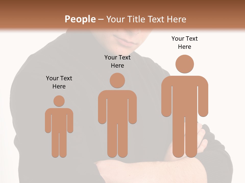 Portrait Emotion Determined PowerPoint Template