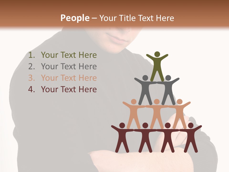 Portrait Emotion Determined PowerPoint Template