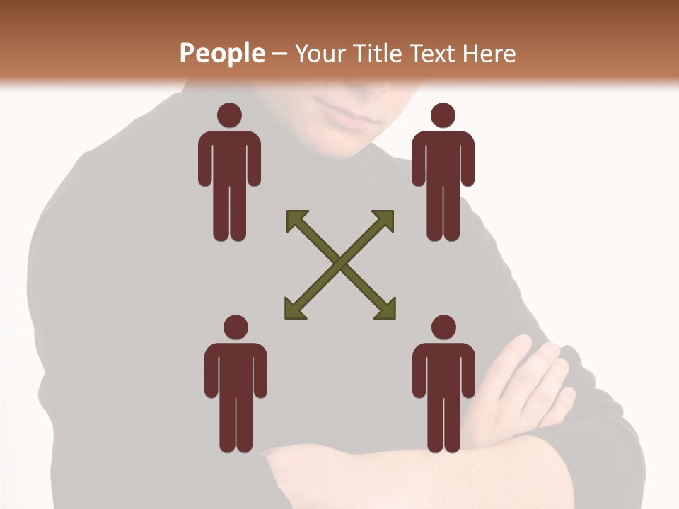 Portrait Emotion Determined PowerPoint Template