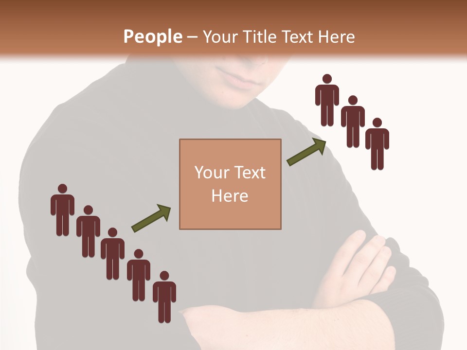 Portrait Emotion Determined PowerPoint Template