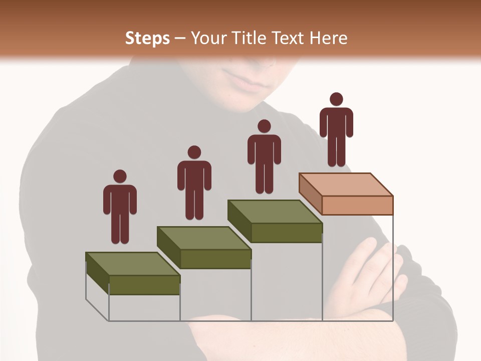 Portrait Emotion Determined PowerPoint Template