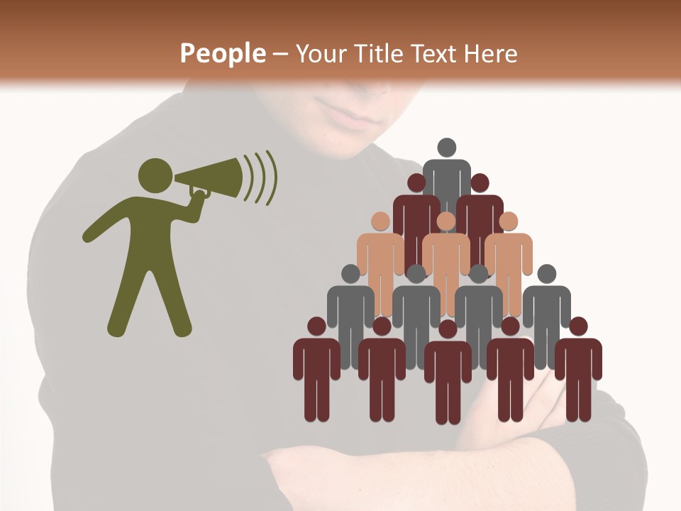 Portrait Emotion Determined PowerPoint Template