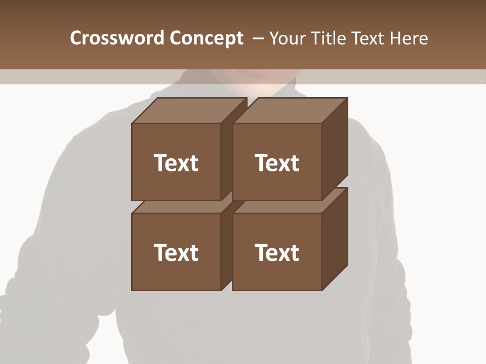 Expression Emotion Brown Eyes PowerPoint Template