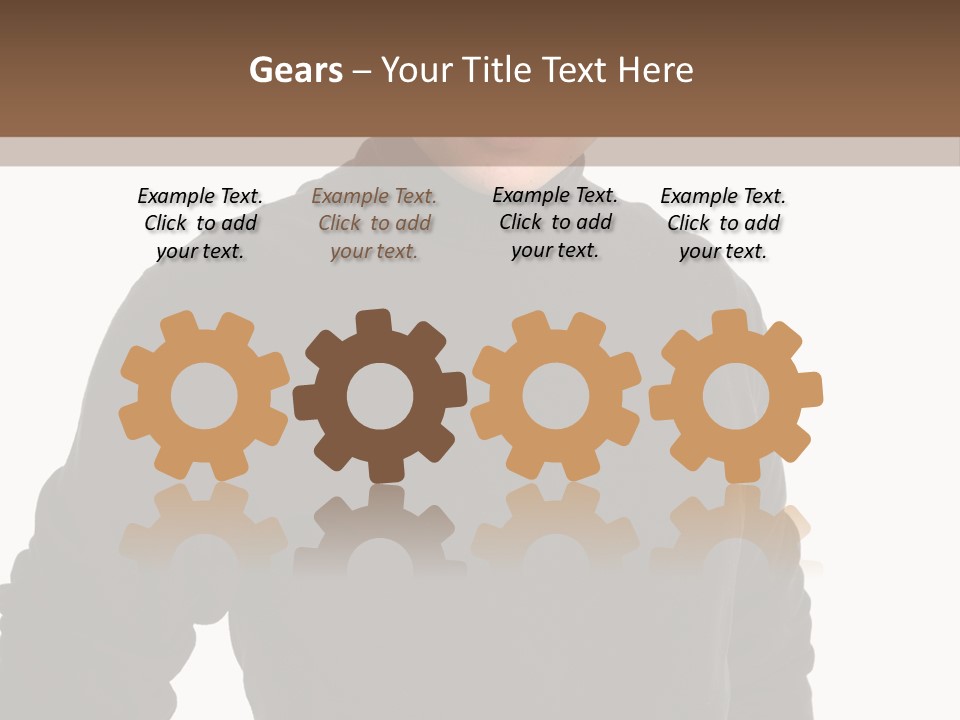 Expression Emotion Brown Eyes PowerPoint Template