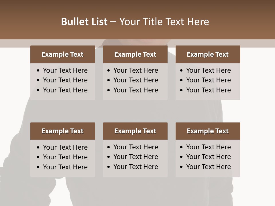 Expression Emotion Brown Eyes PowerPoint Template