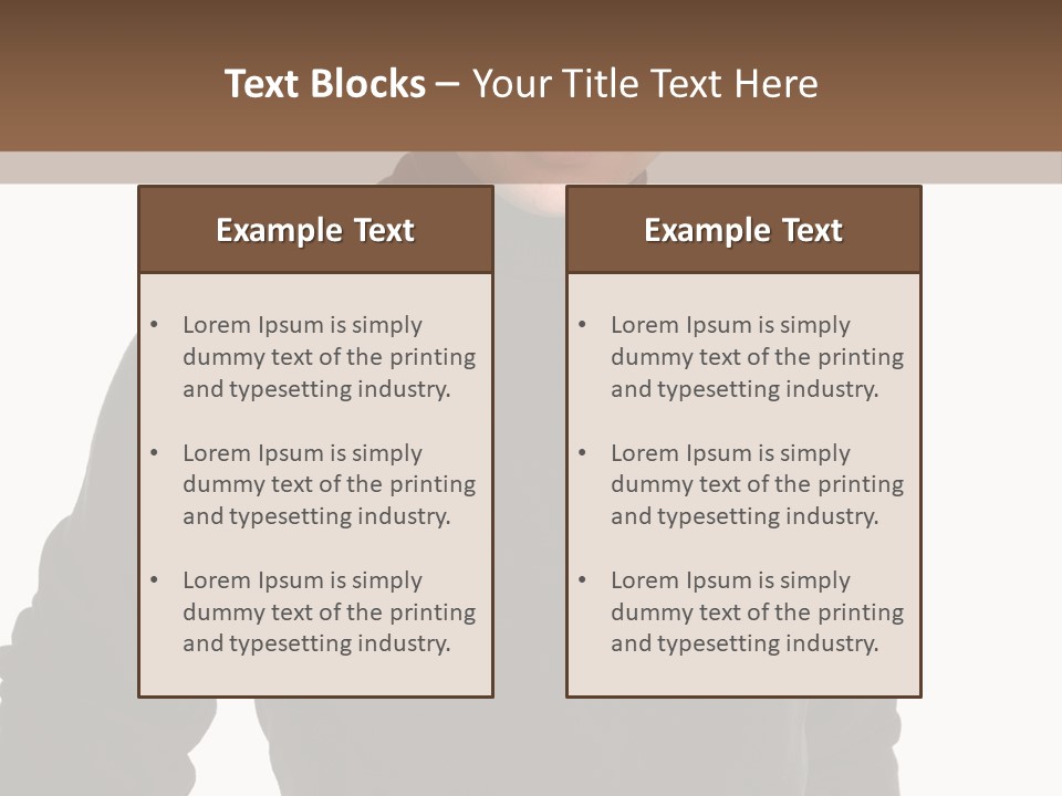 Expression Emotion Brown Eyes PowerPoint Template