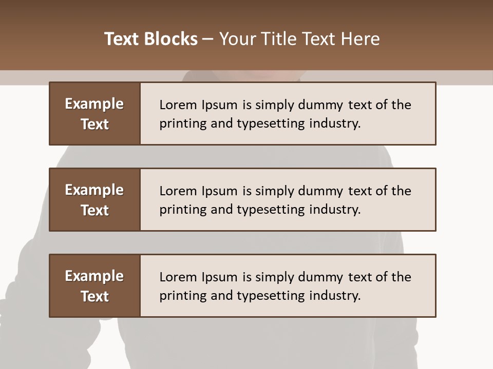 Expression Emotion Brown Eyes PowerPoint Template