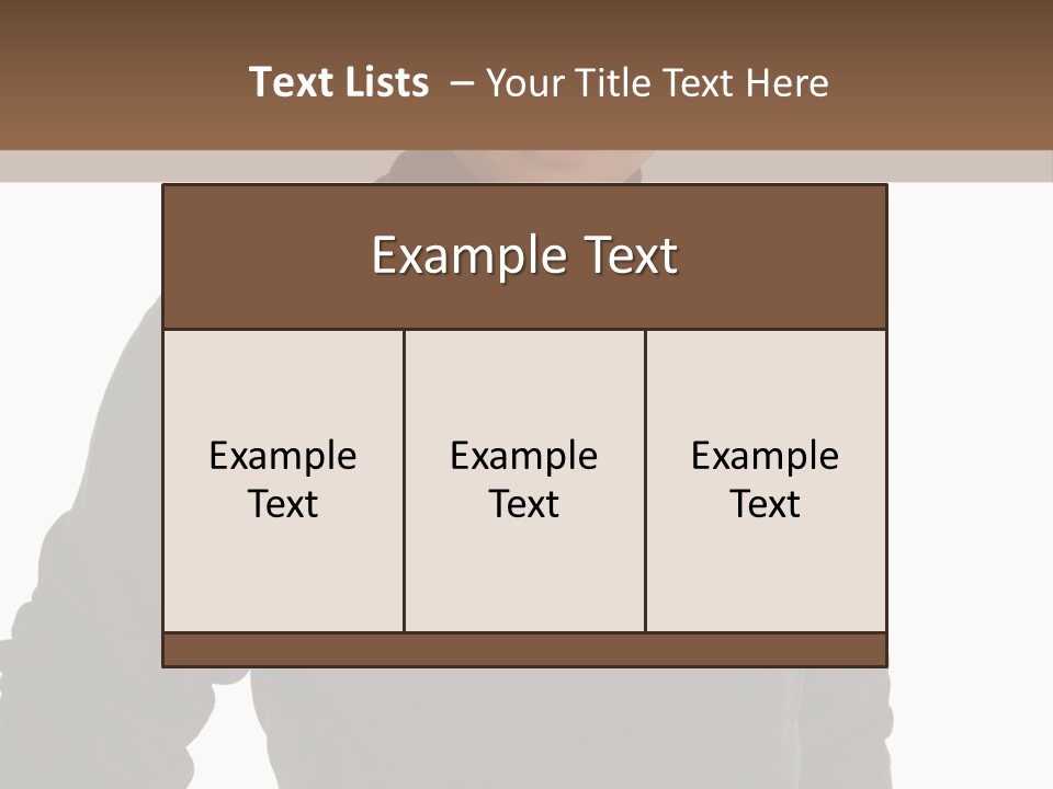Expression Emotion Brown Eyes PowerPoint Template
