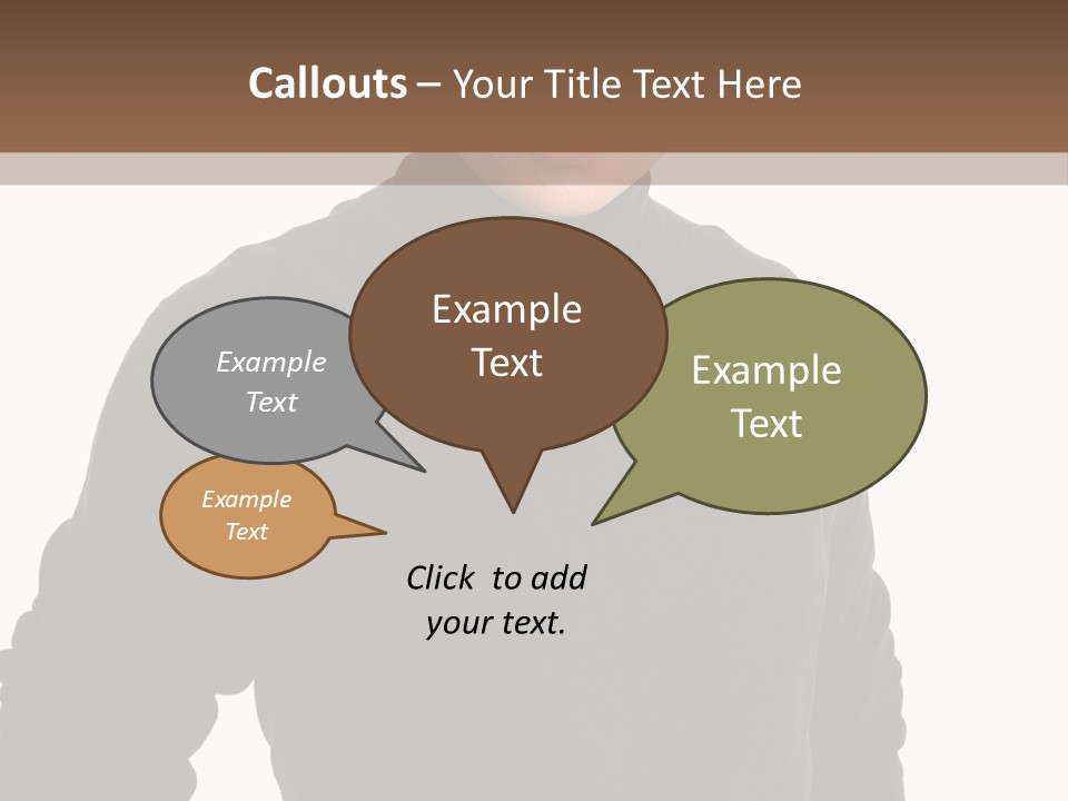 Expression Emotion Brown Eyes PowerPoint Template
