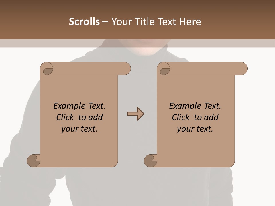 Expression Emotion Brown Eyes PowerPoint Template