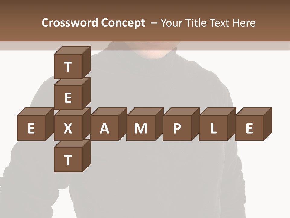 Expression Emotion Brown Eyes PowerPoint Template