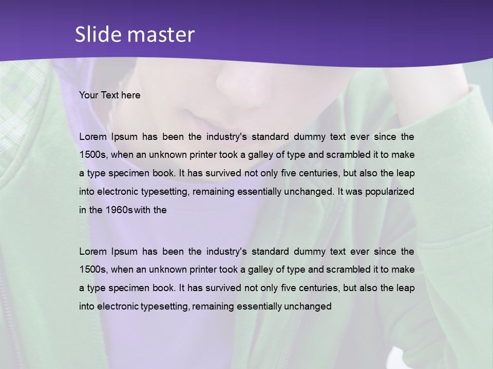 Test Teenager Youth PowerPoint Template